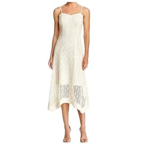 Nanette by Nanette Lepore Palomino Cream Crochet Midi Dress, Size: 8